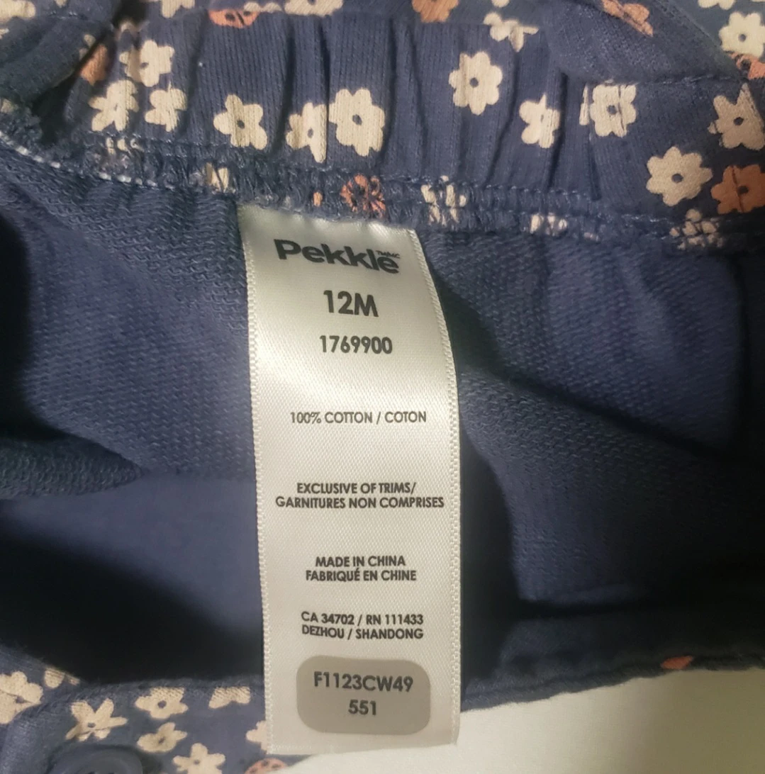 Brand new Pekkle Baby Girls Overalls & T-Shirt Set - 12 Months - photo 3
