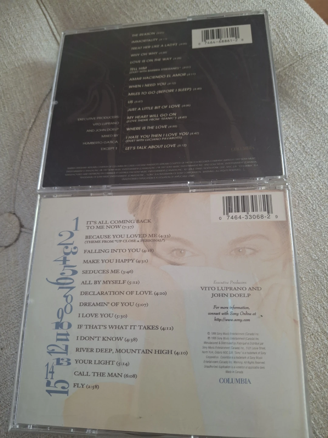Celine Dion Let's Talk About Love & Falling Into You CDs - photo 3