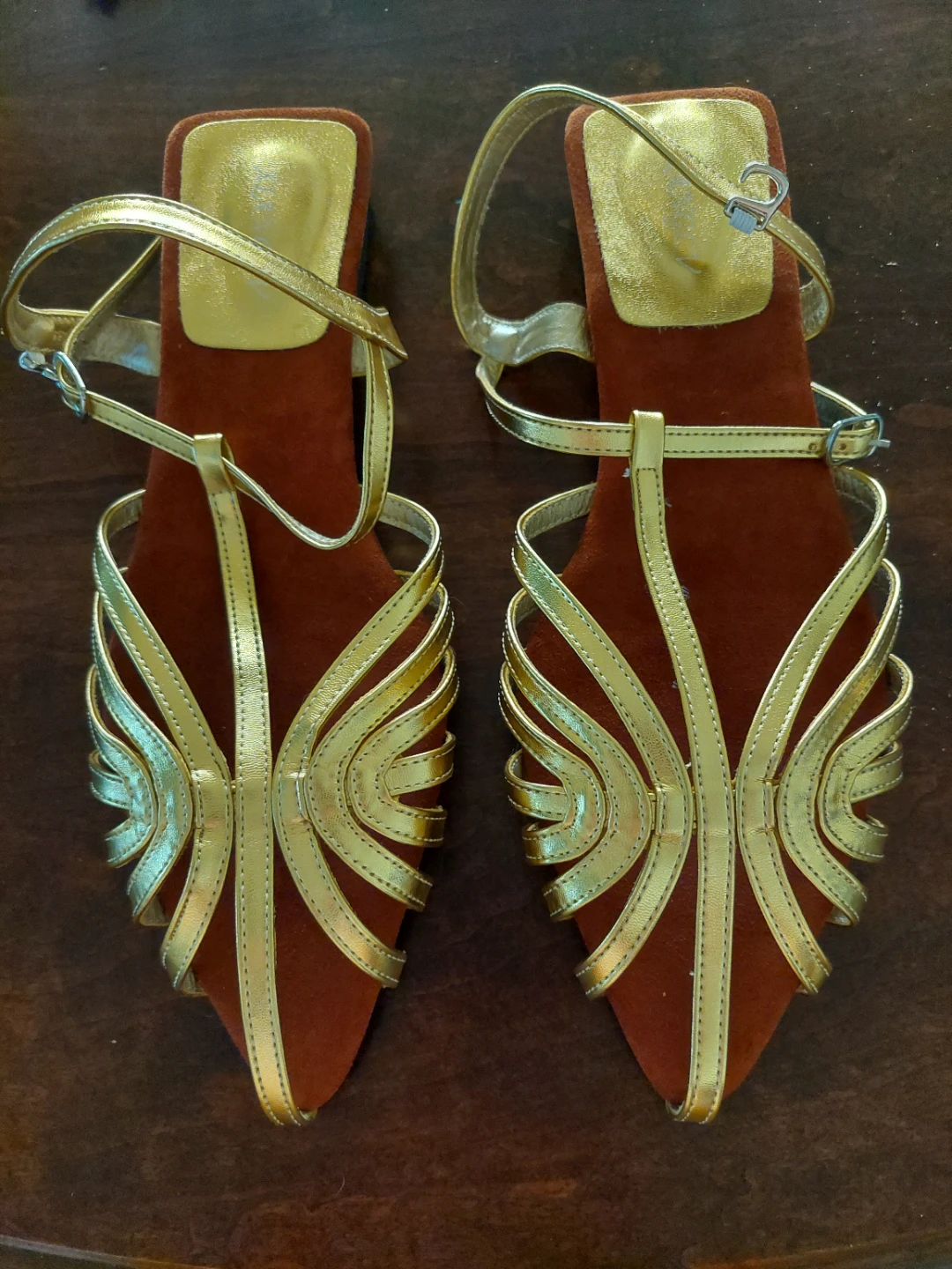 Gold sandals