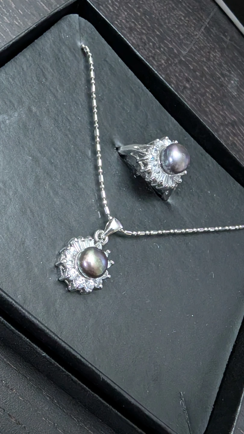 Pearl Necklace and Ring Set - photo 2