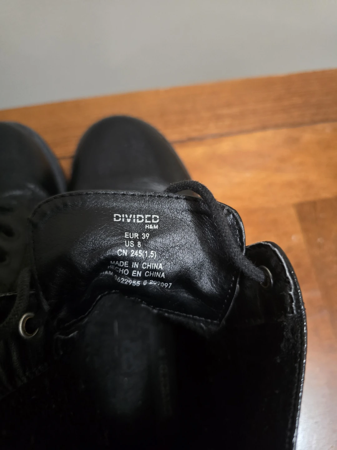 H&M Divided Black Combat Boots - photo 5