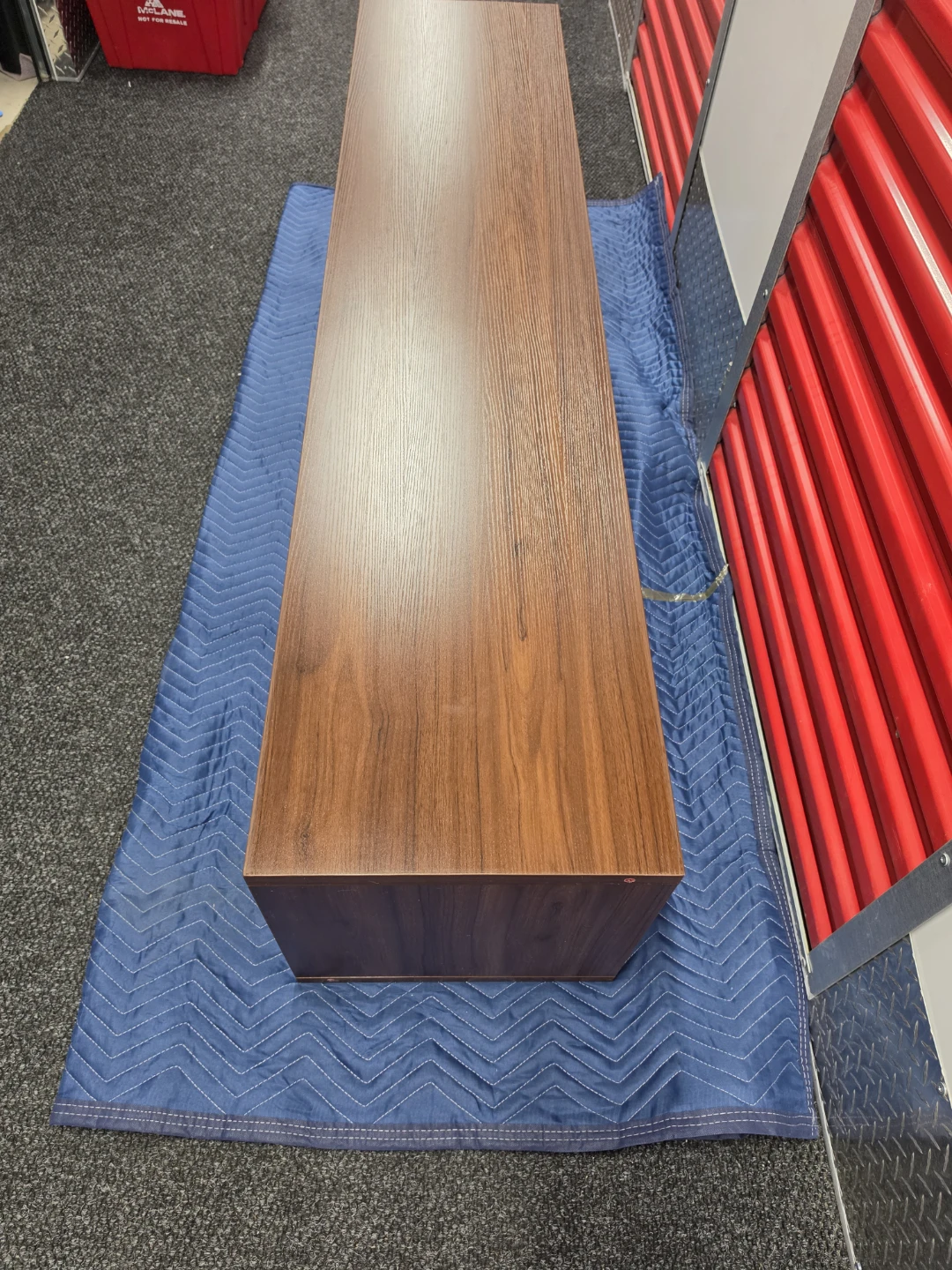 Wooden Media Console with Drawers and Cabinet - photo 4