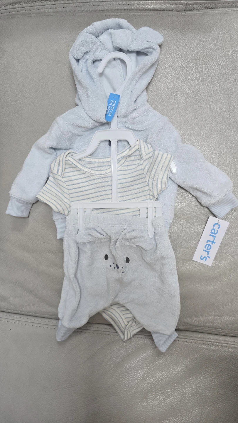 Baby 3-Piece Dog Little Cardigan Set newborn - photo 2