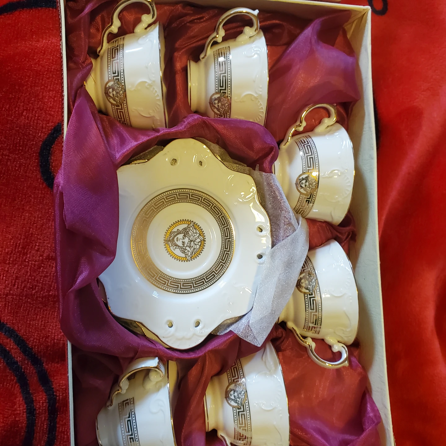 White Porccelain Coffee Cup and Saucer Set