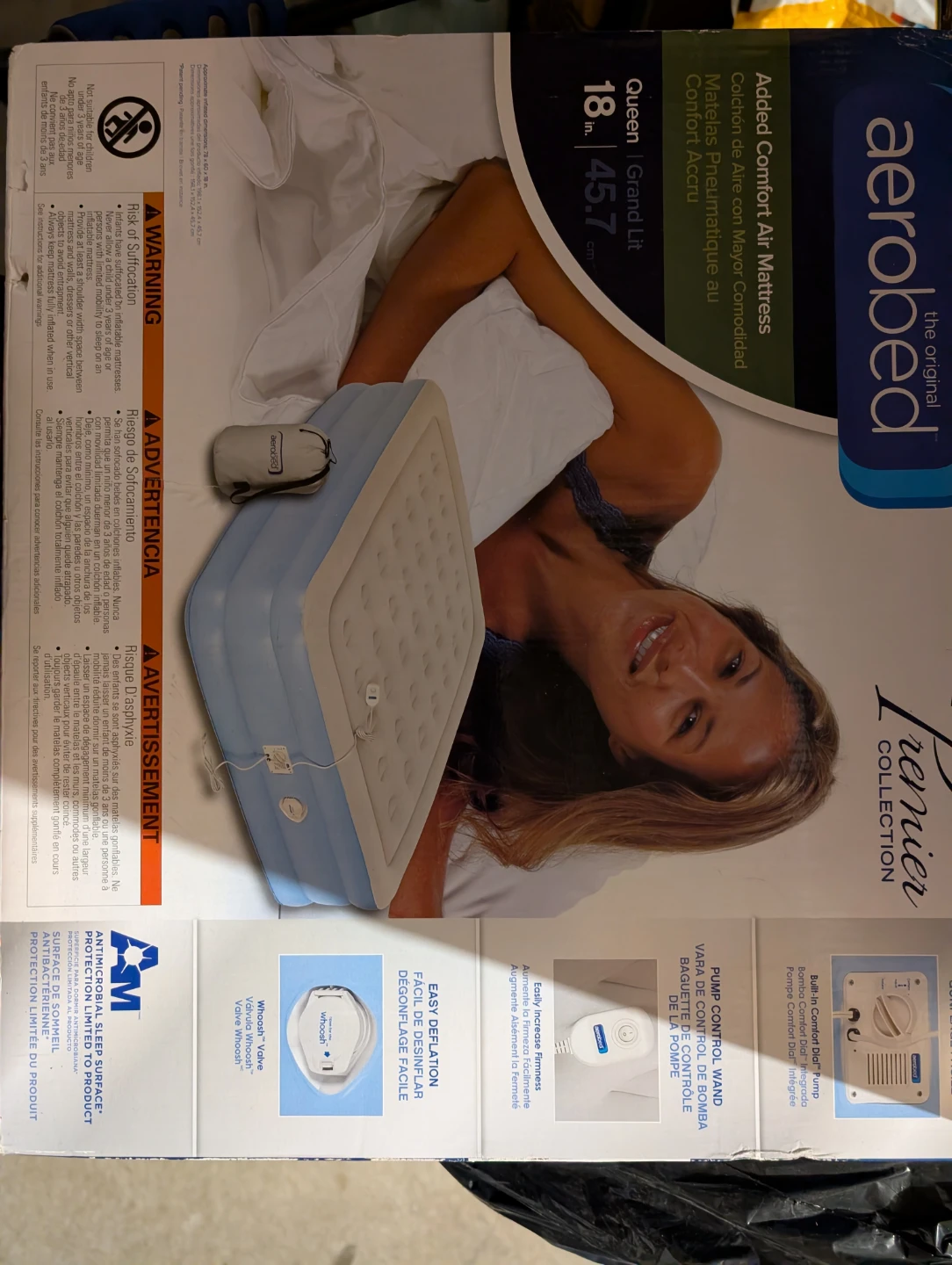 Aerobed Queen Air Mattress- brand new in box. Never used