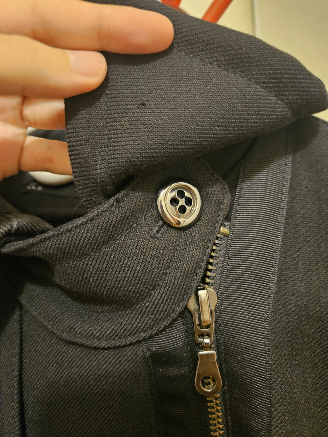 Zara Black Wool Blend Trench Coat - photo 3