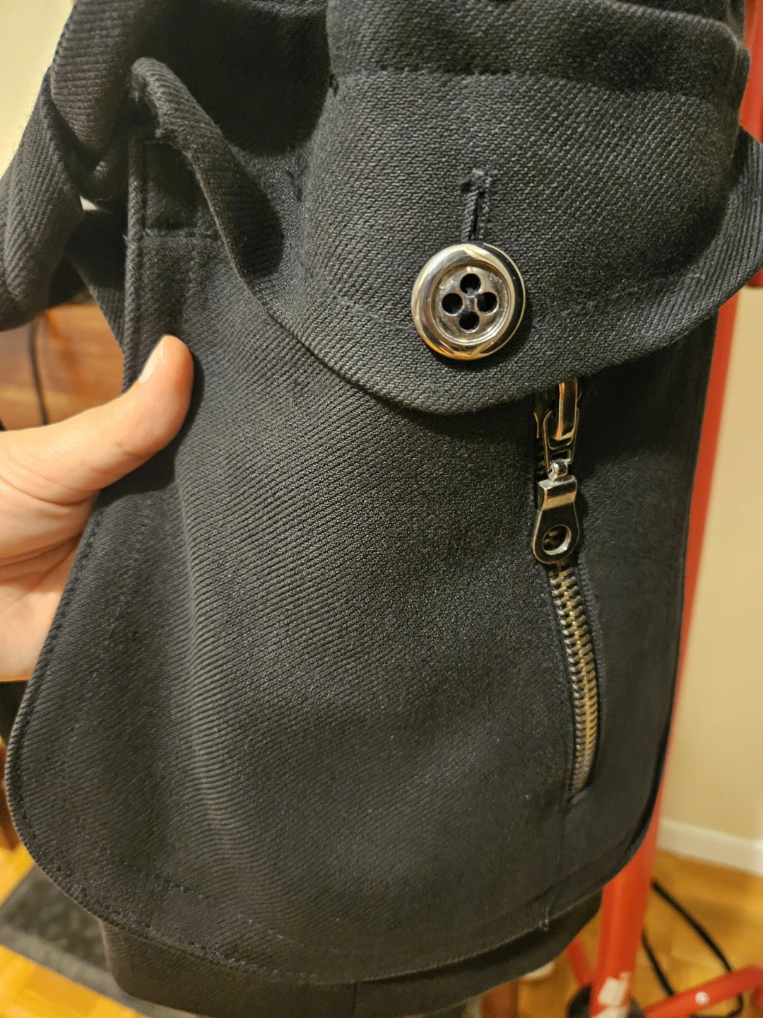 Zara Black Wool Blend Trench Coat - photo 5