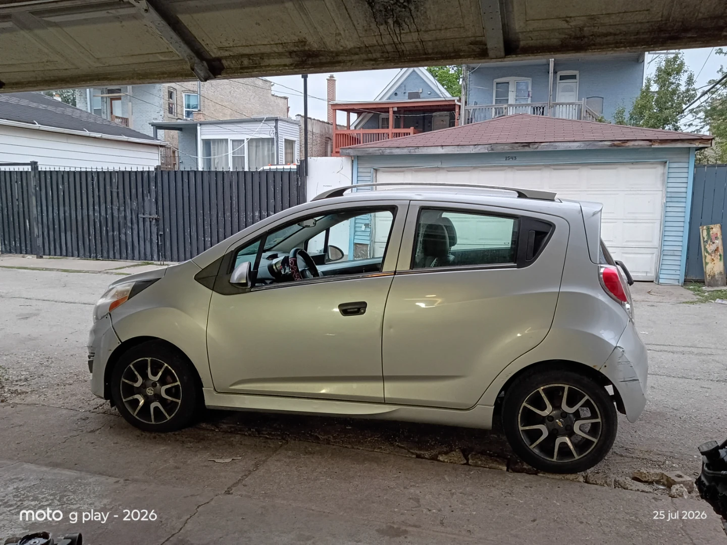 Silver Chevrolet Spark Hatchback - photo 3
