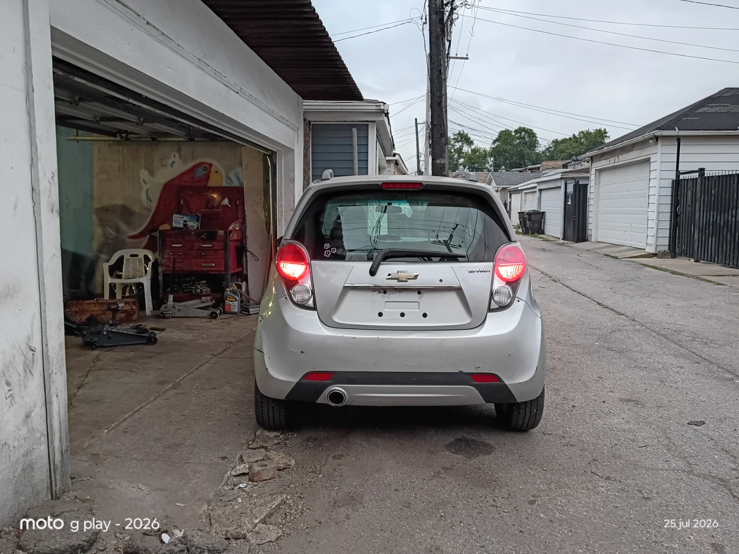 Silver Chevrolet Spark Hatchback - photo 4