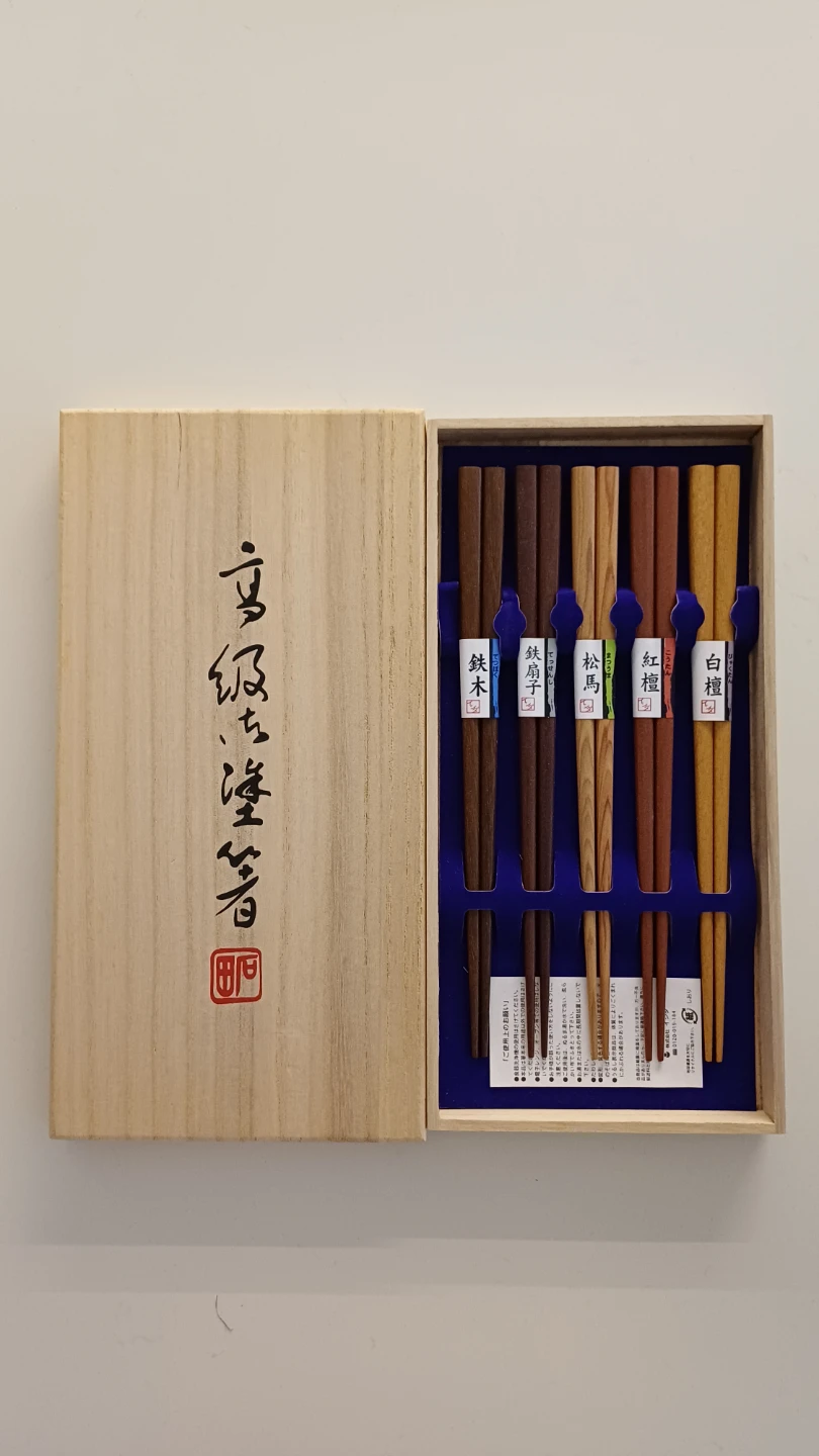 Set of Japanese Style Chopsticks and Holders