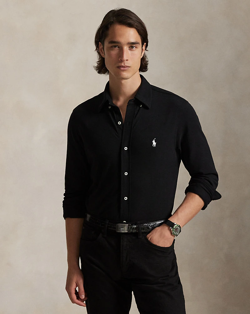 Polo Ralph Lauren Featherweight Mesh Shirt - Navy - photo 5