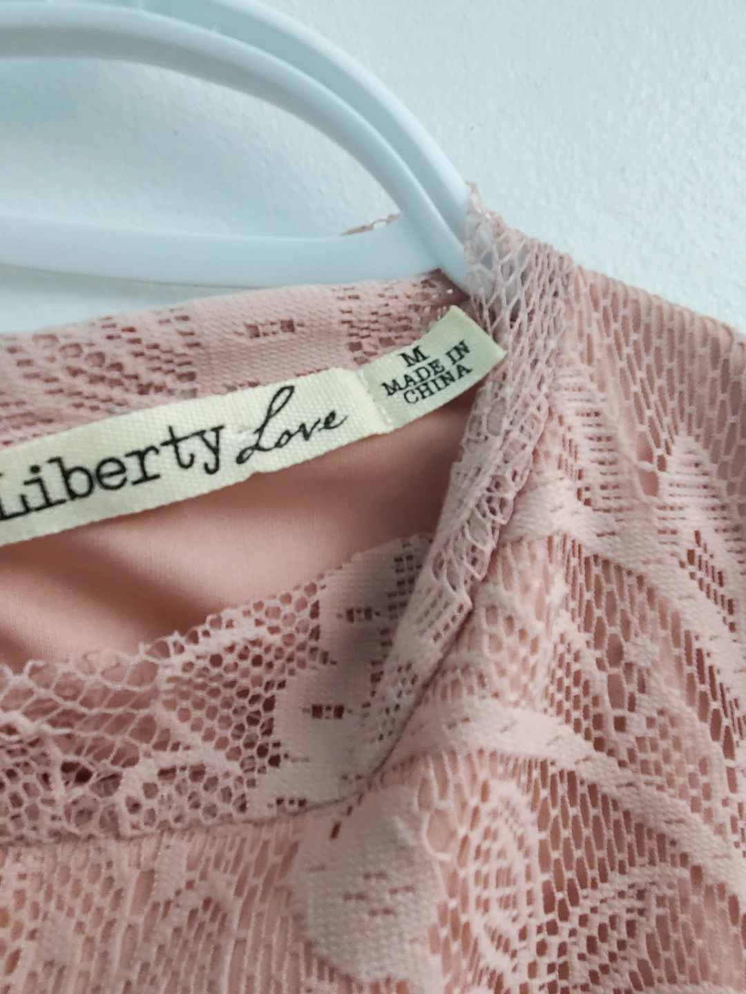 New!! Liberty Love Lace Blouse - Pink - Size S/M - photo 4