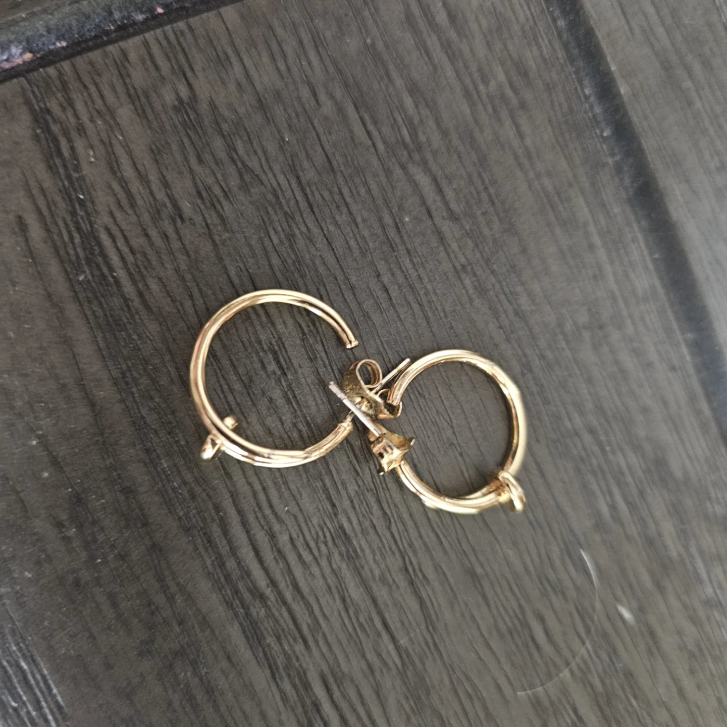Gold-tone Hoop Earrings - photo 3