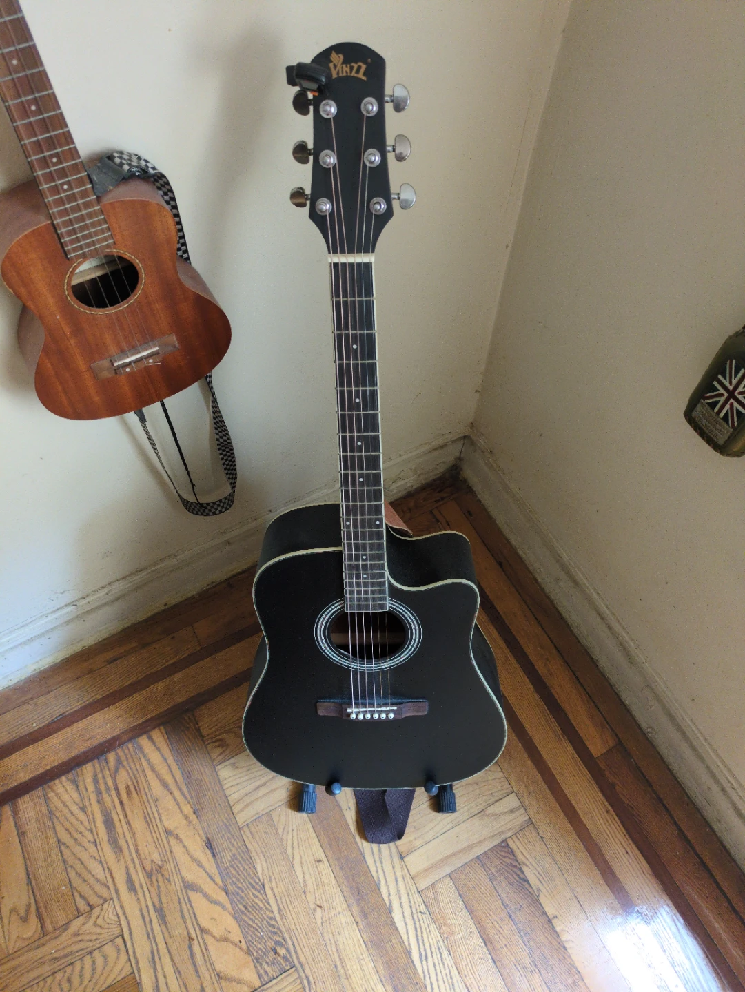 Black Acoustic Guitar - photo 2