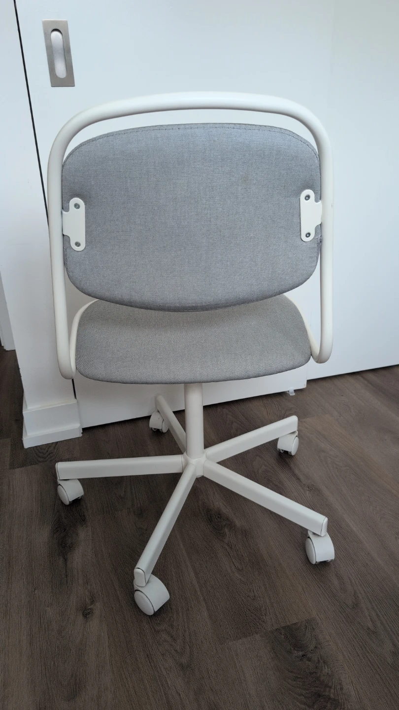IKEA ÖRFJÄLL Swivel Chair, White/Vissle Light Gray - photo 2