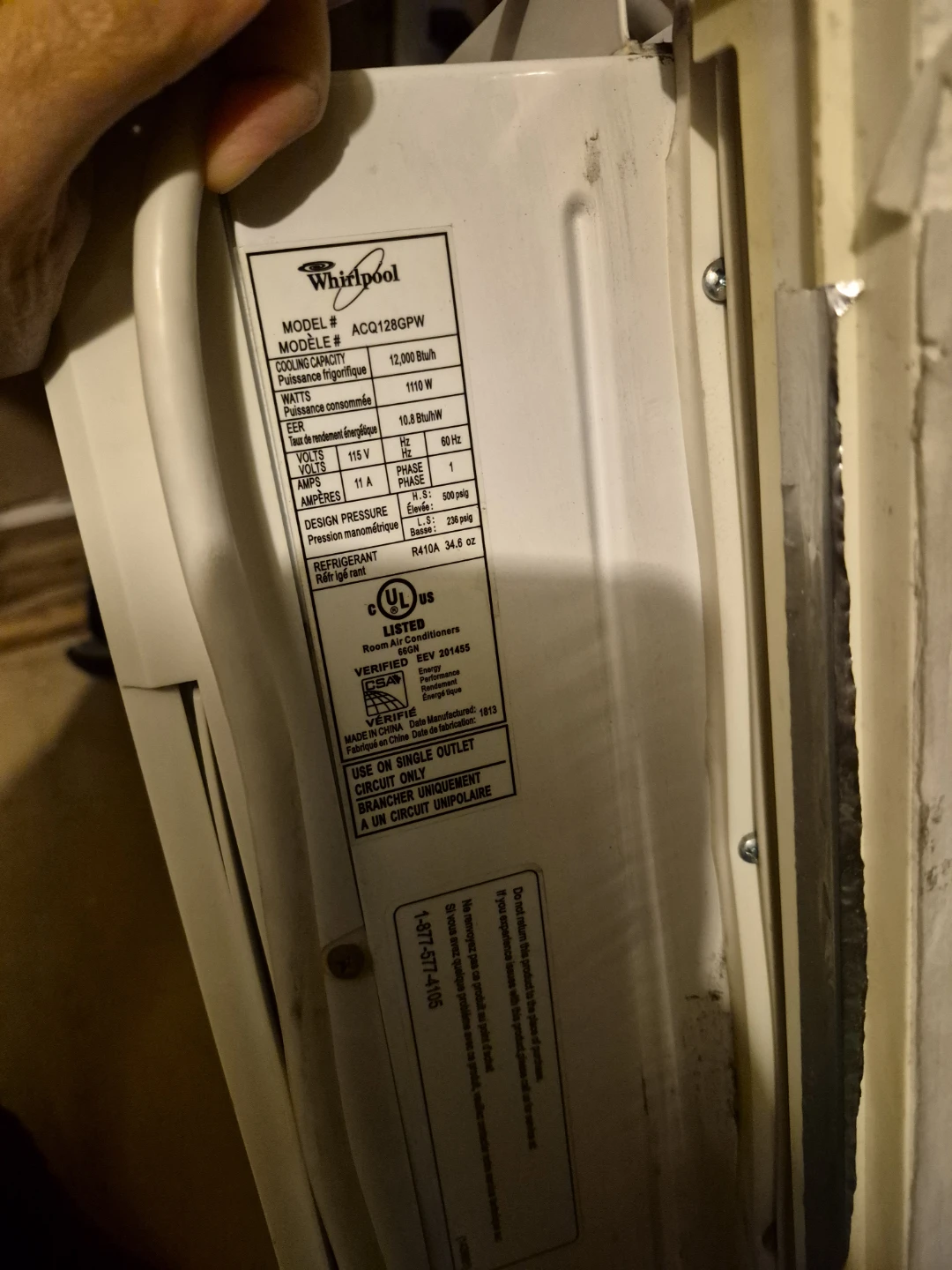 Whirlpool Window Air Conditioner 12000 btu - photo 4
