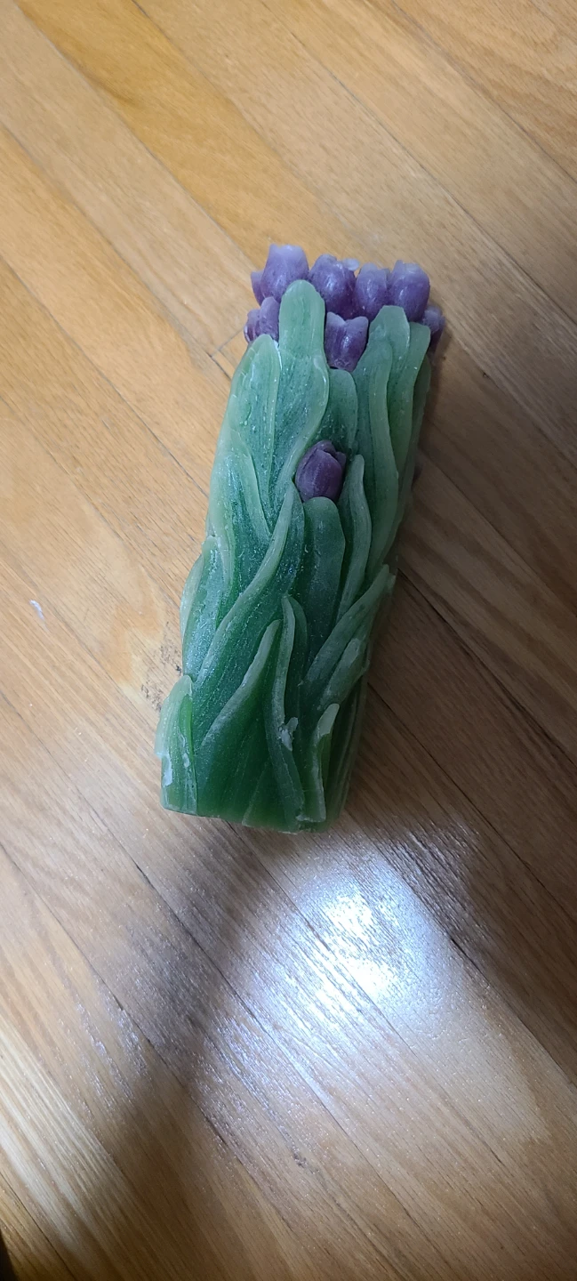 Decorative Floral Candle - photo 2