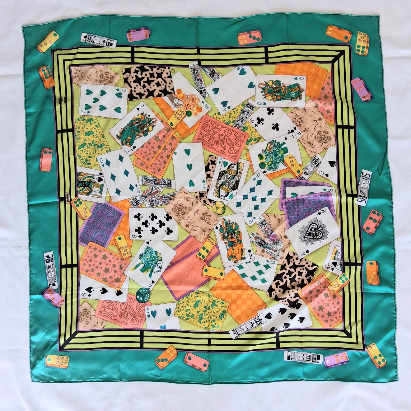 100% Silk Graphic Scarf