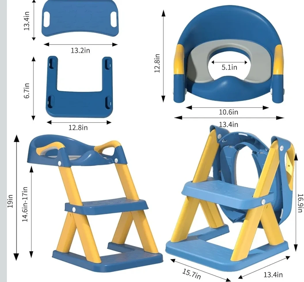 2-in-1 Toddler Potty Seat and Step Stool Ladder - photo 2