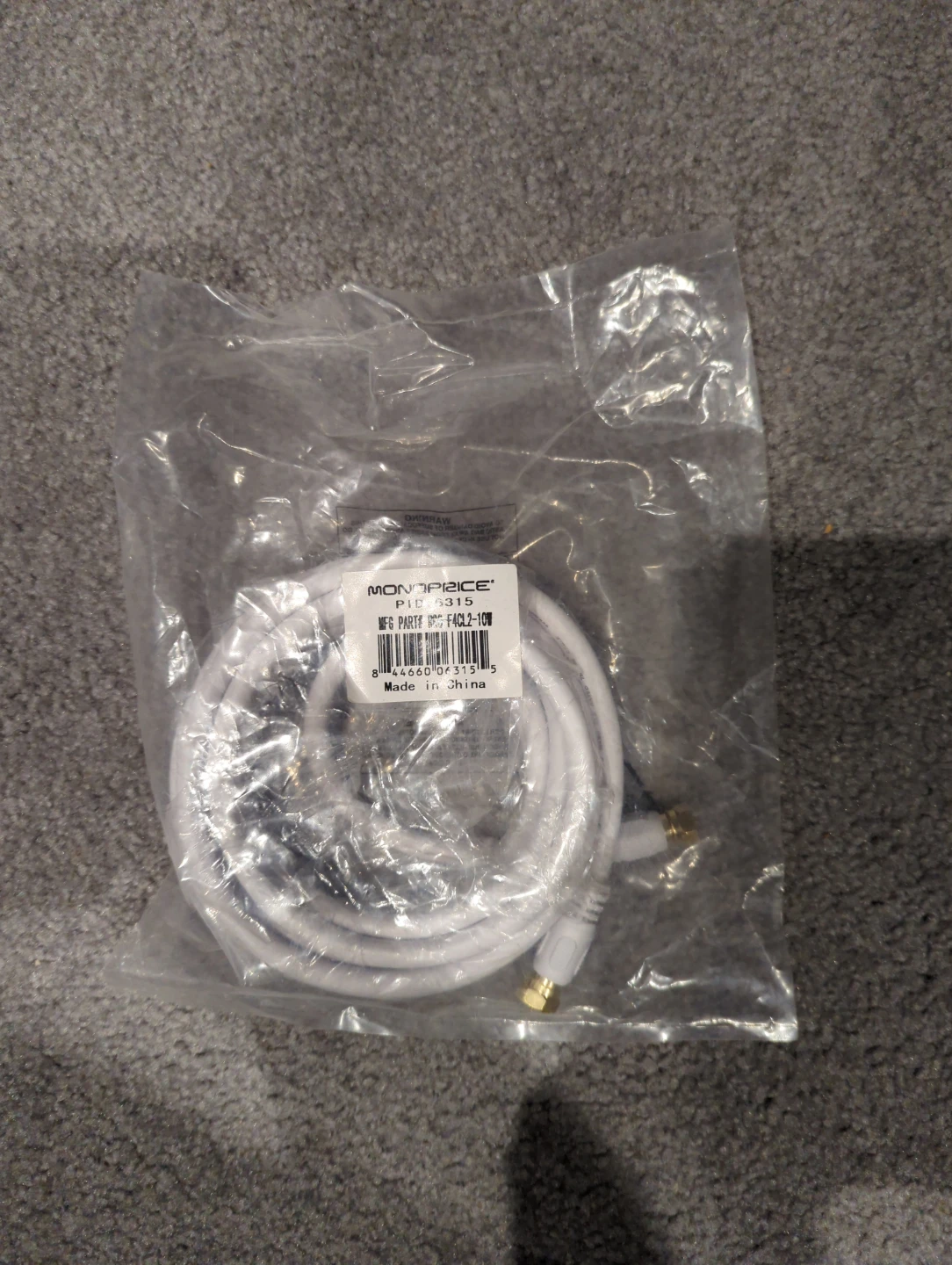 Monoprice 10ft F-Type Coaxial Cable