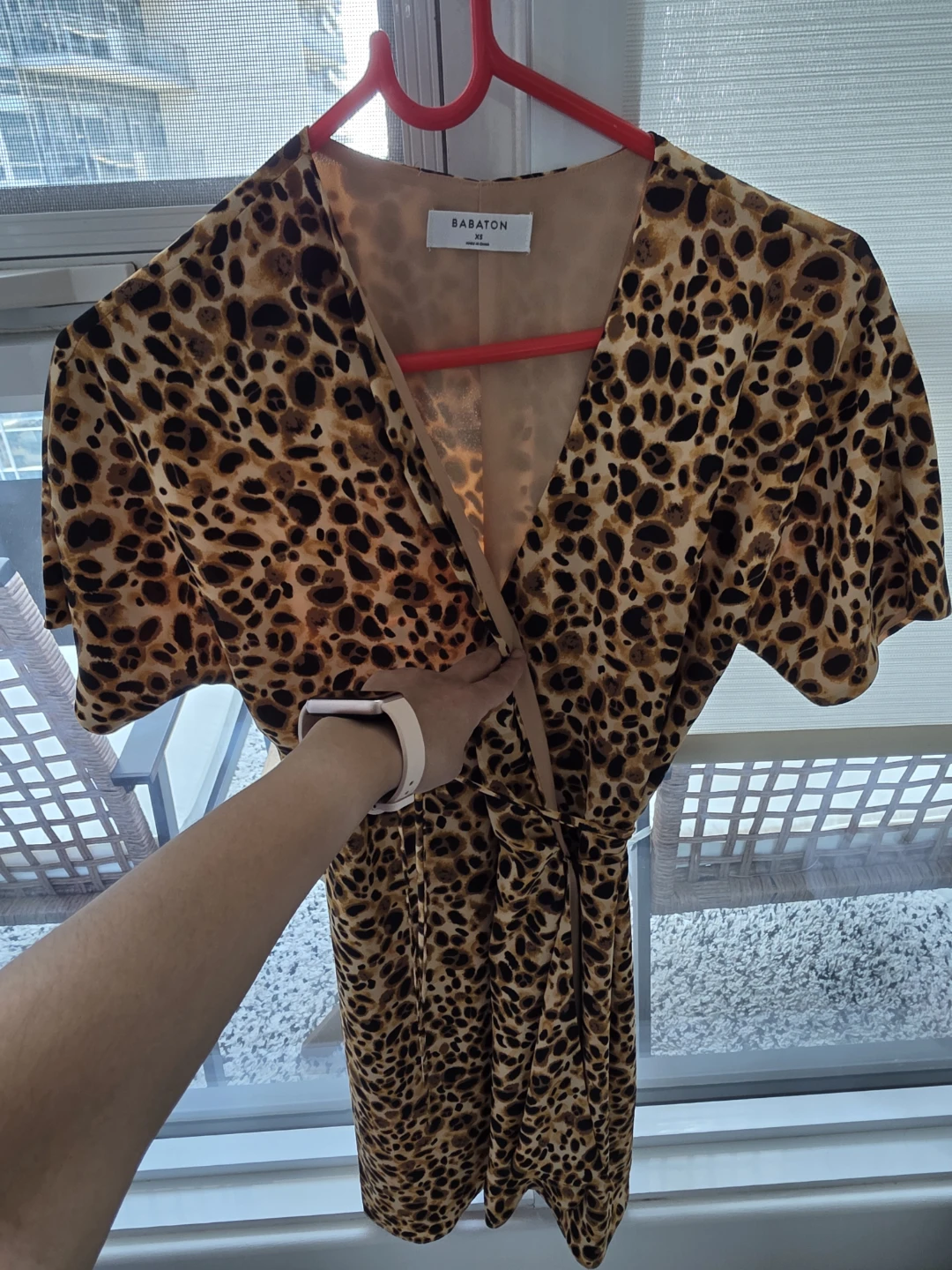 Aritzia Babaton Leopard Print Wrap Dress - photo 2