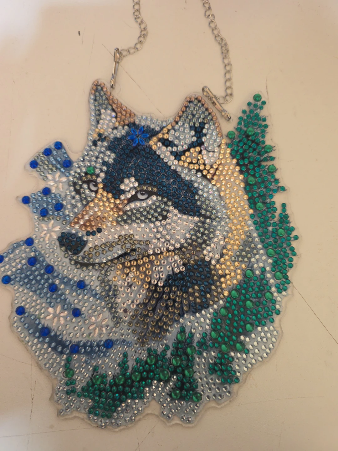 Wolf Diamond Painting Sun Catcher