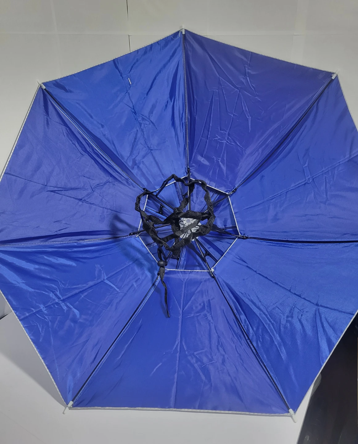 NEW Silver Double Layer Hands-Free Umbrella Hat - photo 3