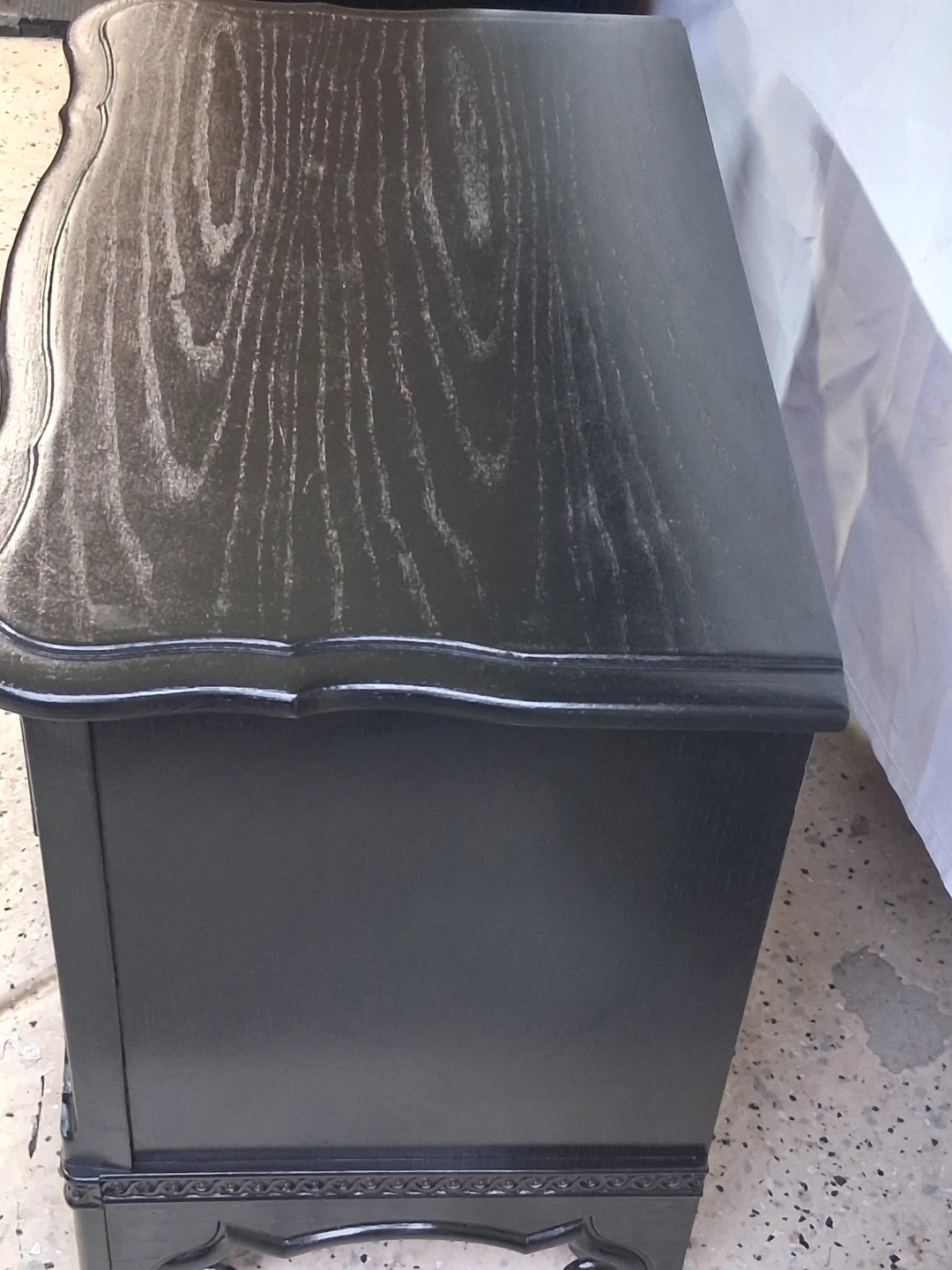 Pair of Black Nightstands with Gold Handles - photo 4
