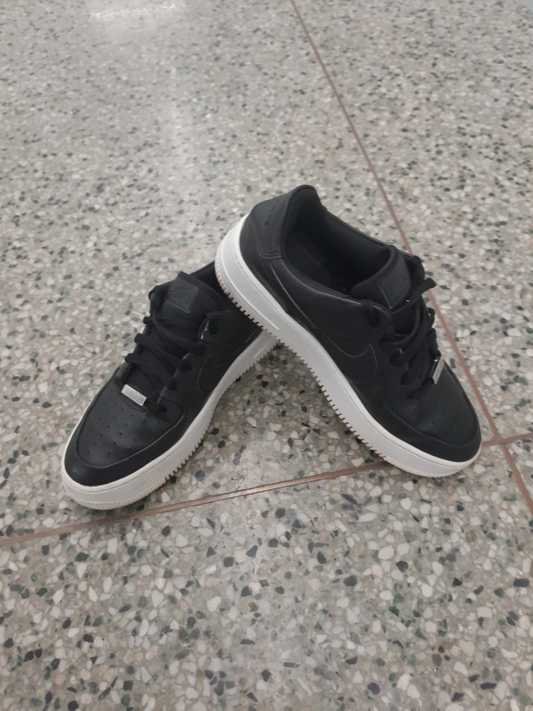 Nike Air Force 1 Sage XX "Triple Black Sneakers Women's Size 10 - photo 4