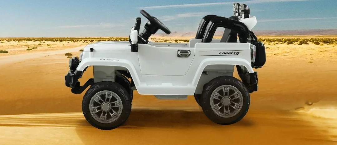 White Electric Ride-On Jeep for Kids (dont have remote control) - photo 3