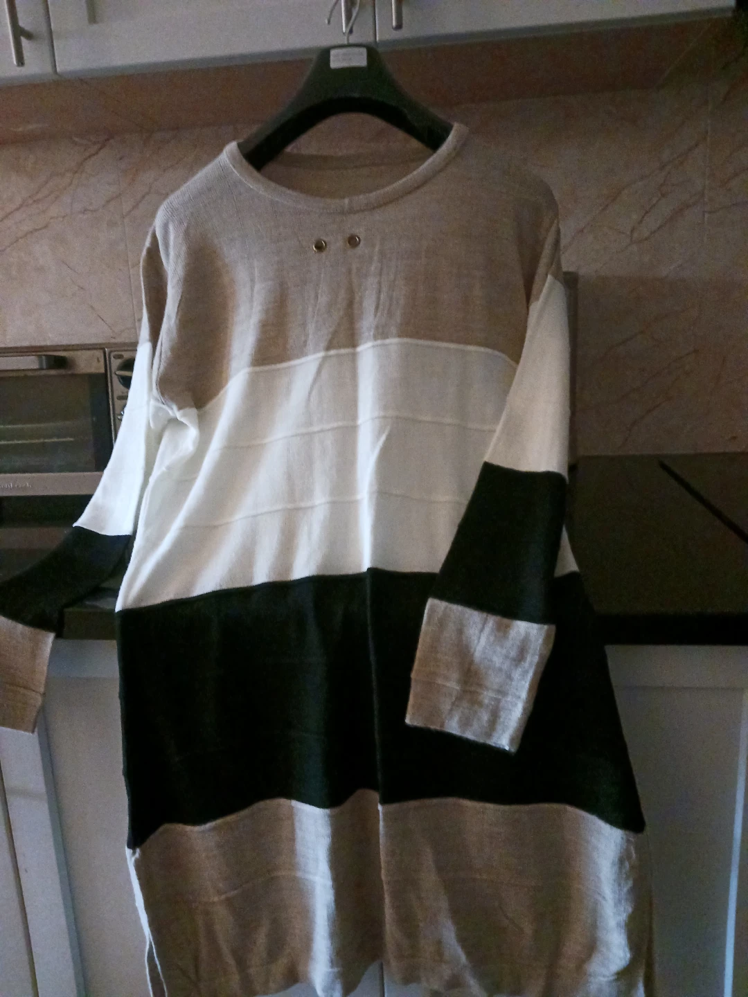 Colour Block Long Sleeve Tunic