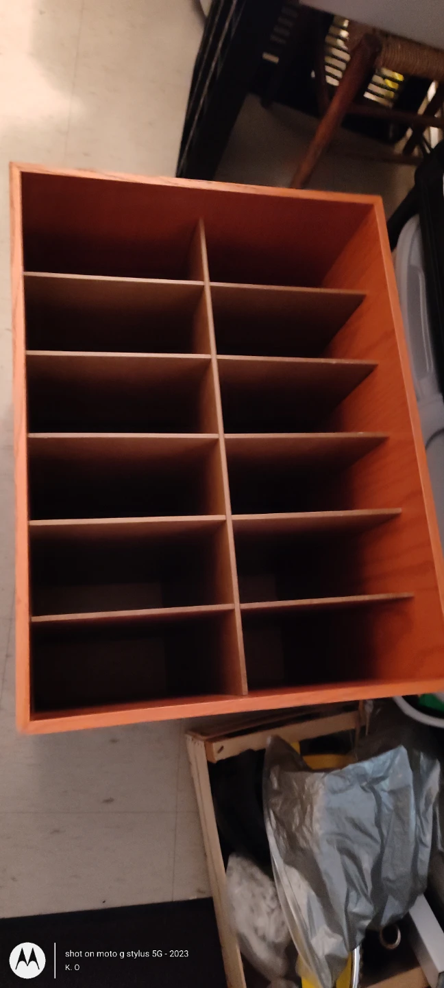 FREE Wooden 12-Slot Mail Sorter / Paper Organizer Cubby