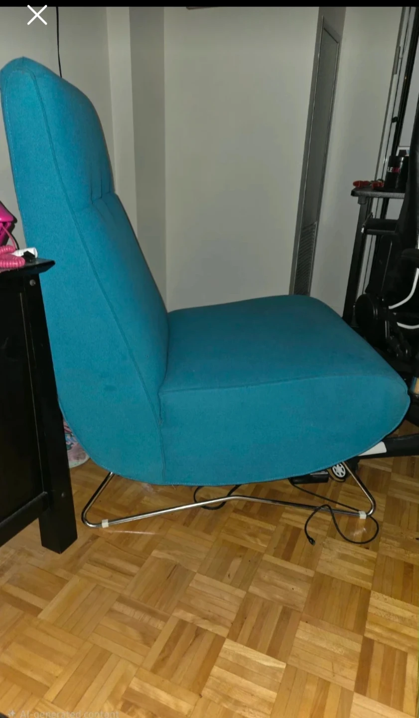 EQ3 Teal Accent Chair