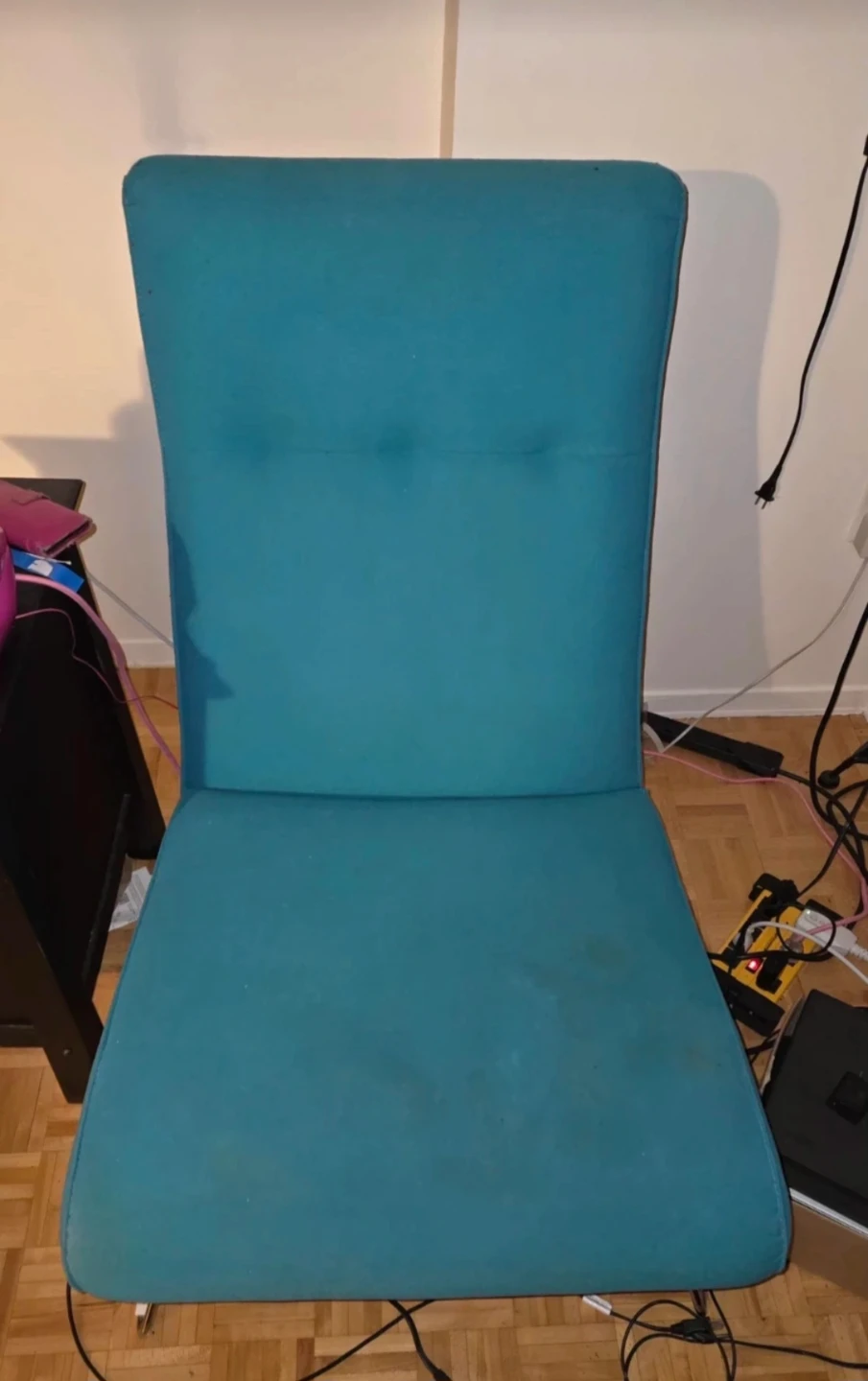 EQ3 Teal Accent Chair - photo 2