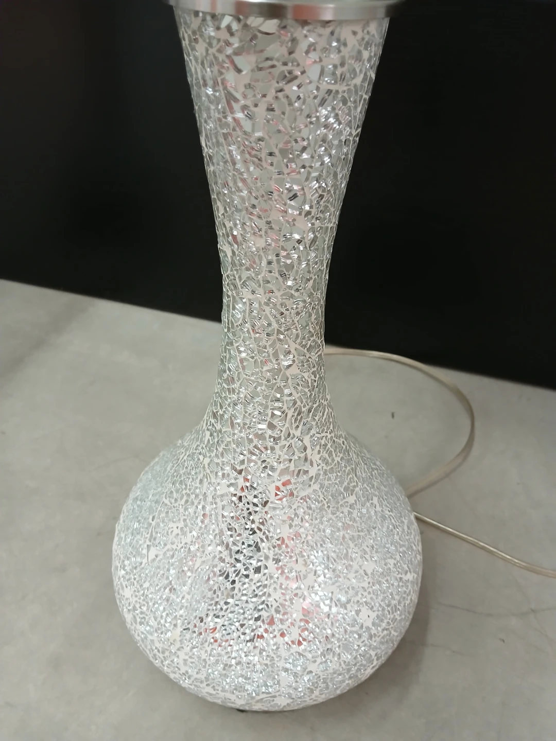 Set of 2 Mirrored Mosaic Table Lamps - photo 3
