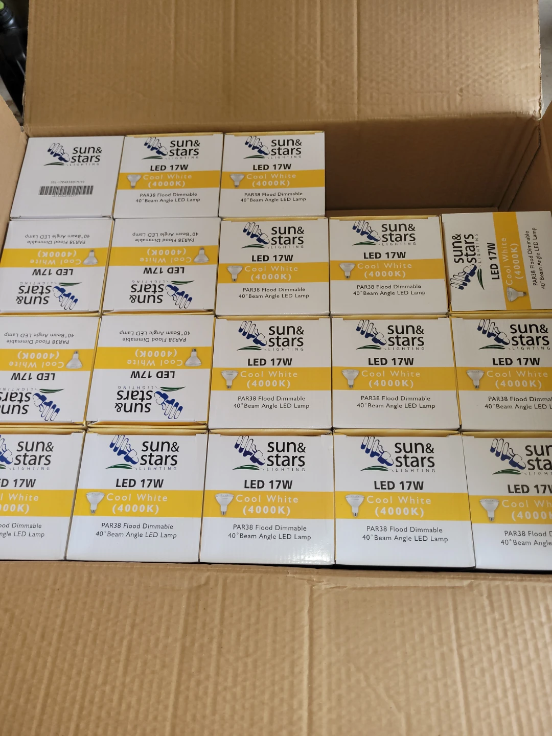 Sun & Stars LED 17W PAR38 Flood Dimmable Lamps