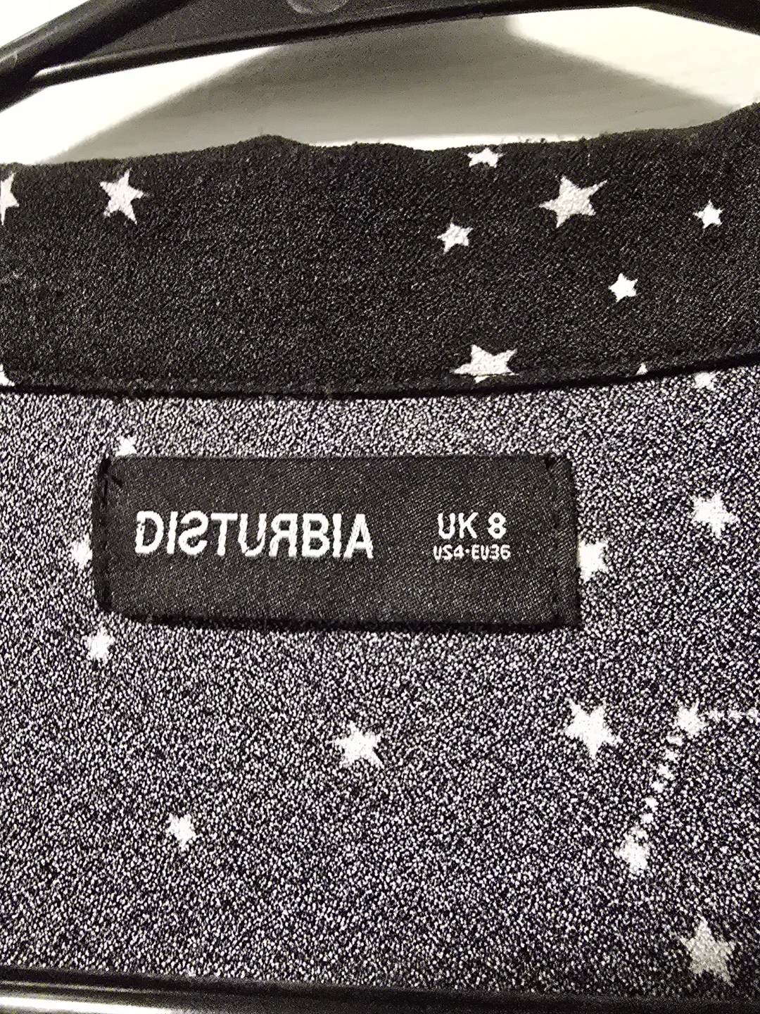 Disturbia Black Constellation Print Button-Up Midi Dress - photo 5