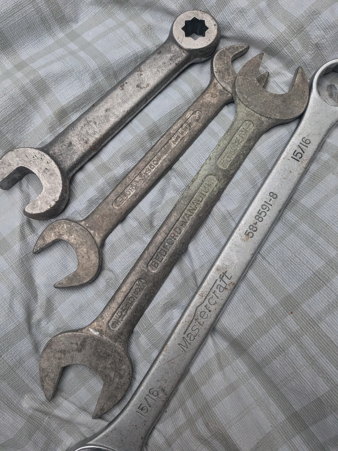 Assorted Vintage Wrenches - Mastercraft, Bedford, Elora