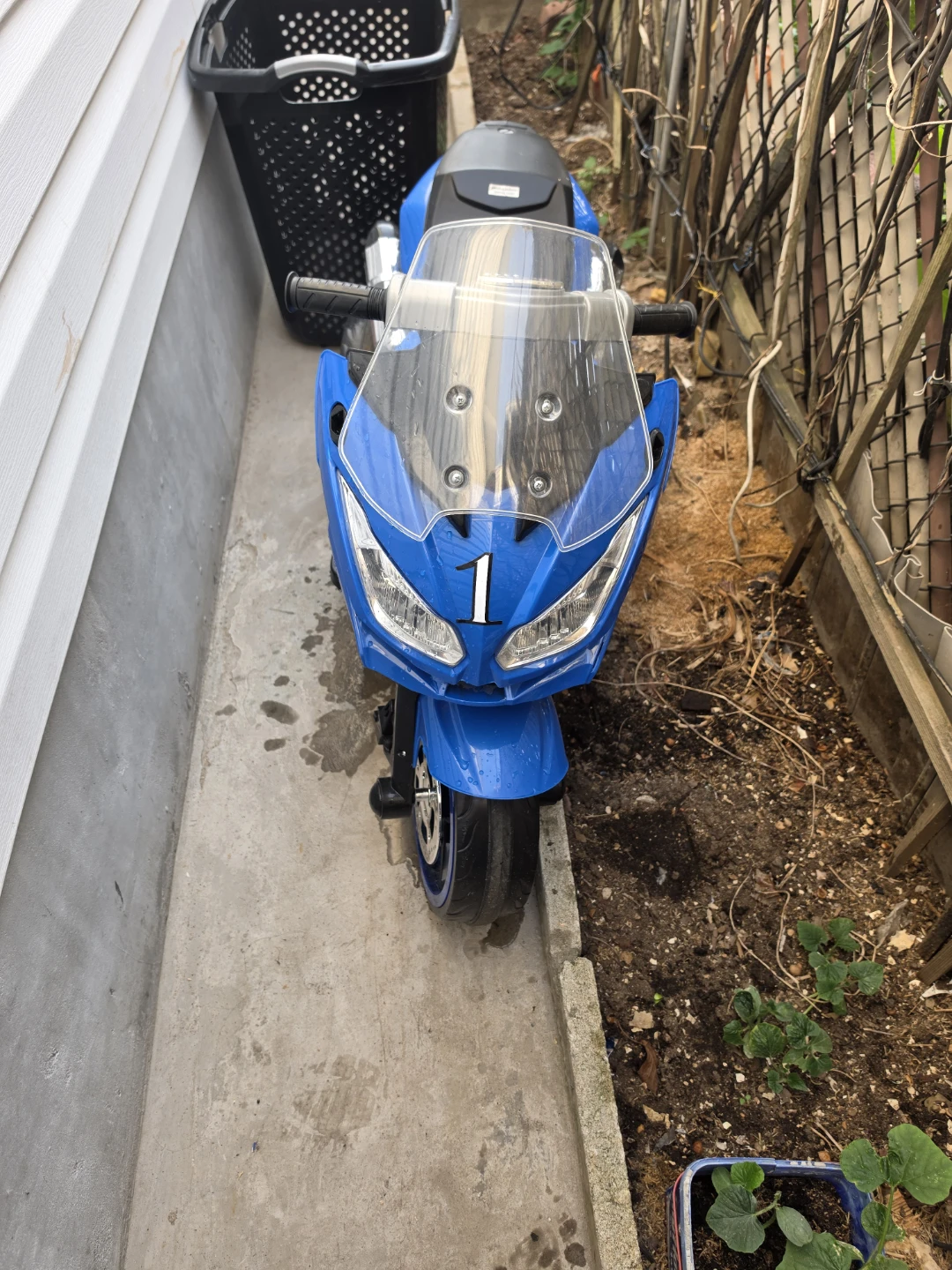 Kids Blue Electric Ride-On Motorcycle