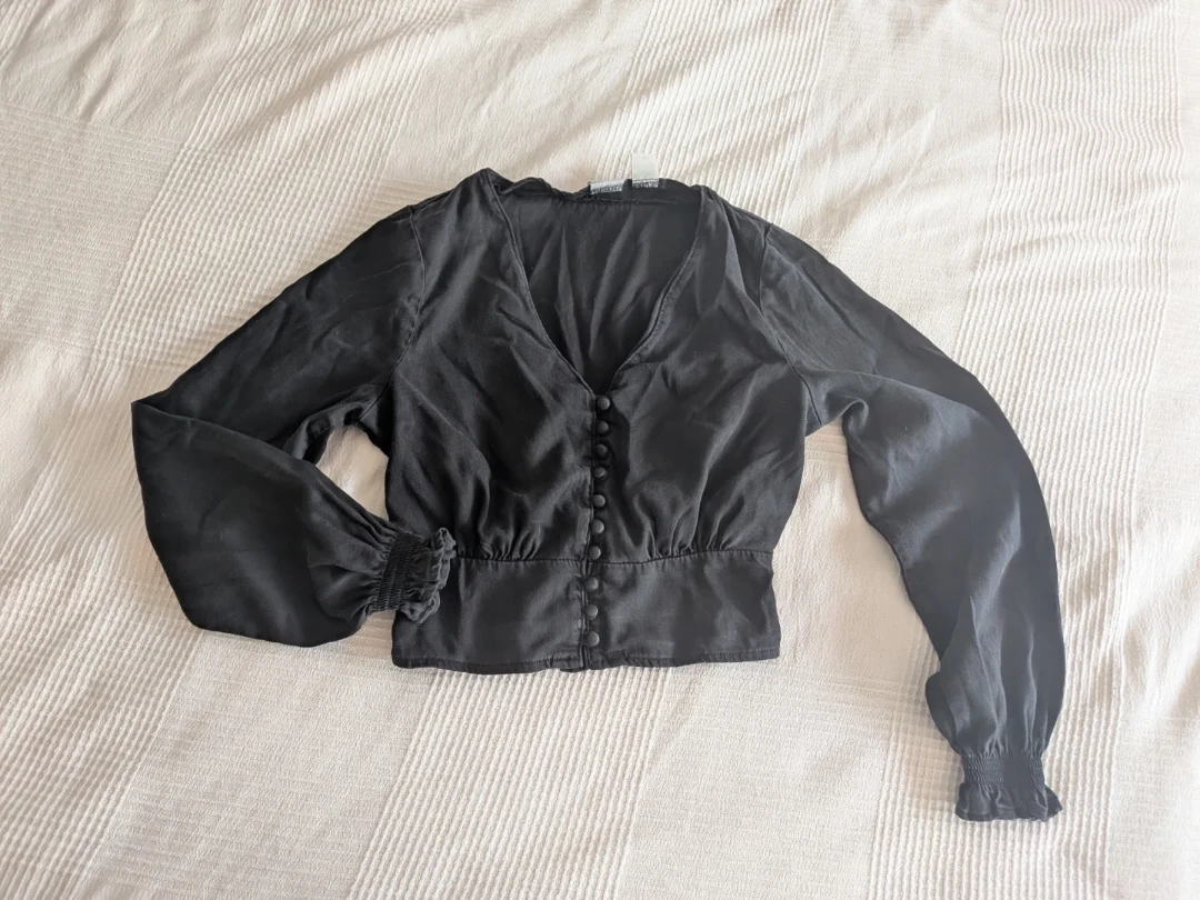 Levi's Black Blouse with Buttons