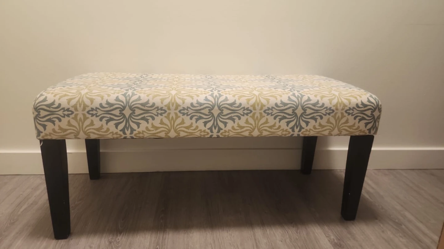 Patterned Ottoman Bench