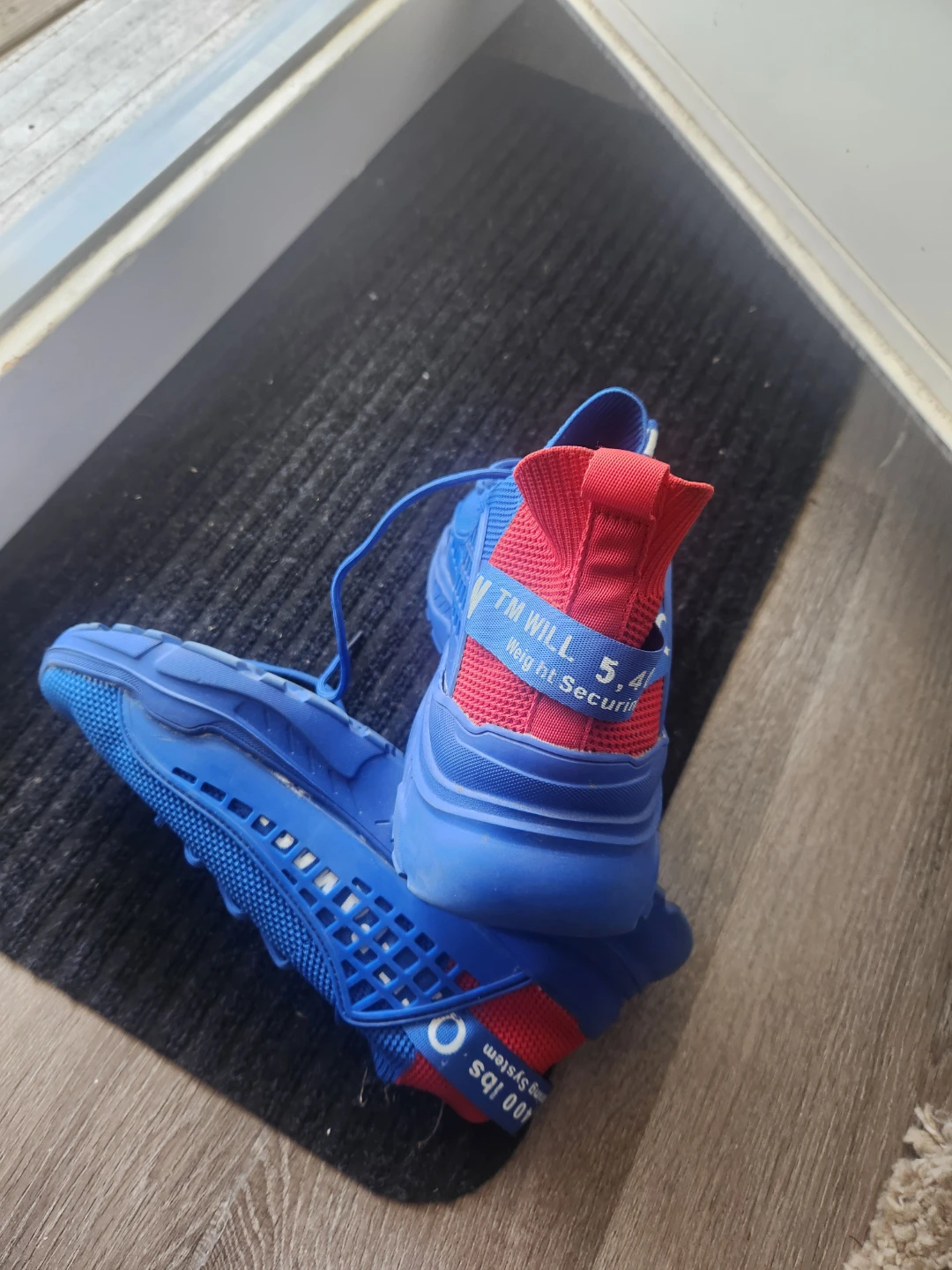 Blue and red knit sneakers - photo 5