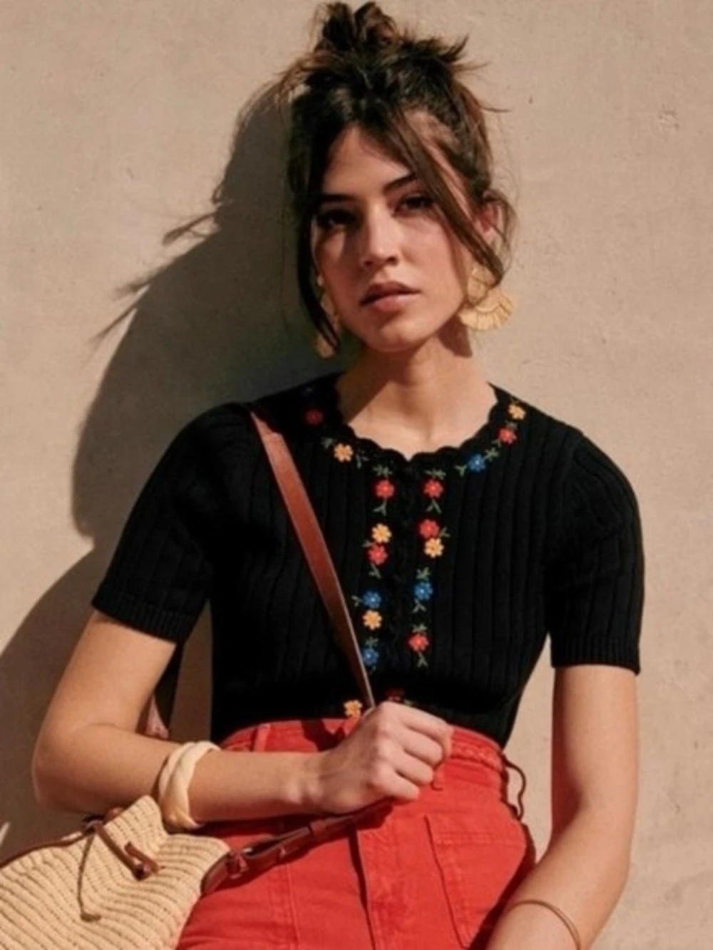 Sézane Ilena Black Short Sleeve Cardigan - photo 3