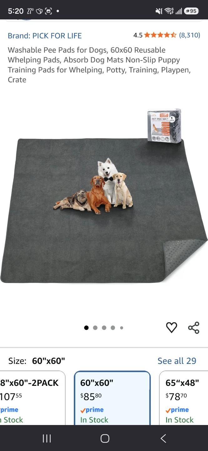 Washable Pet Pee Pad/Non-Slip Blanket (Please see Pics)