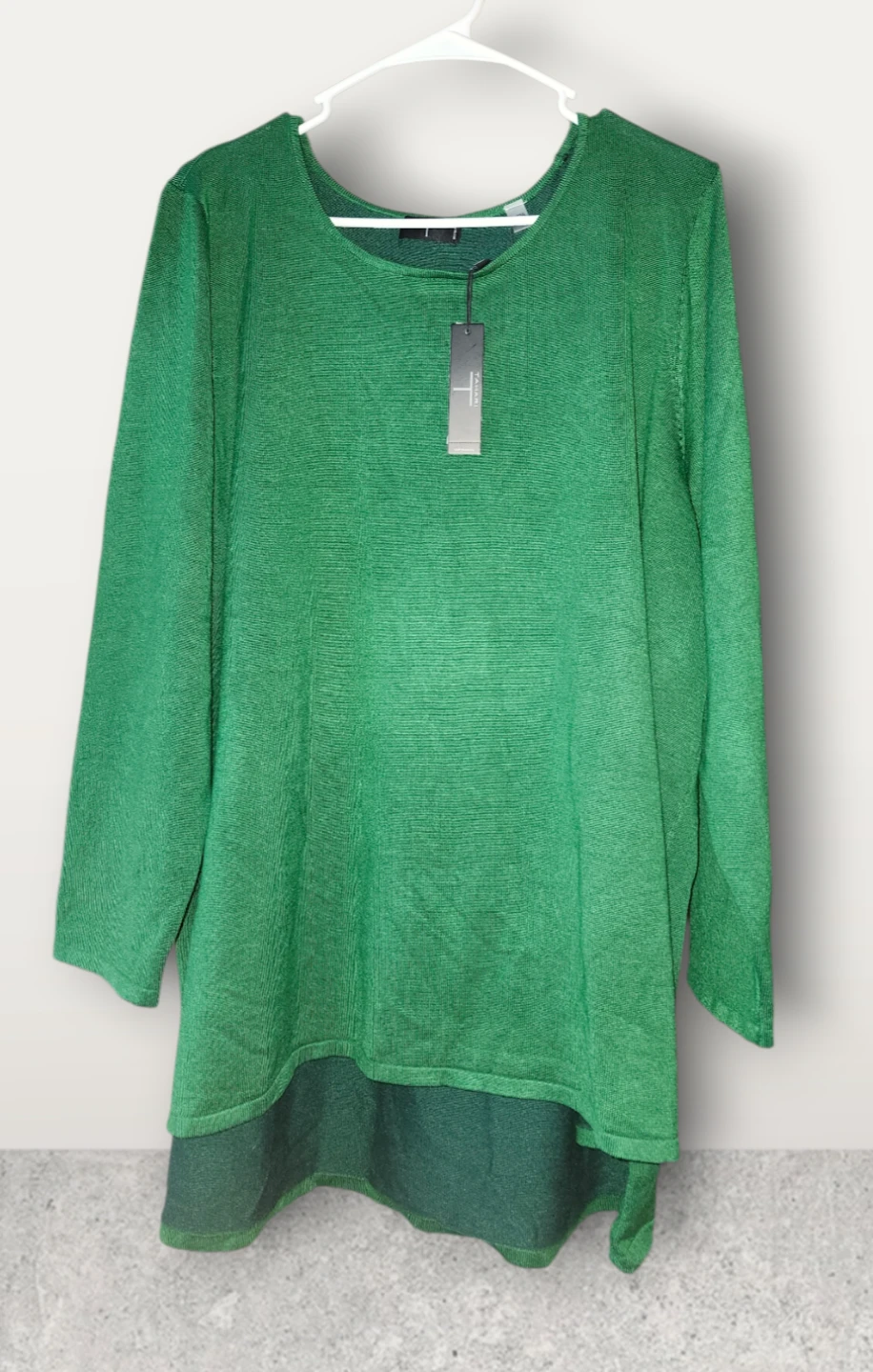 Tahari Emerald Green 2X Sweater - photo 2