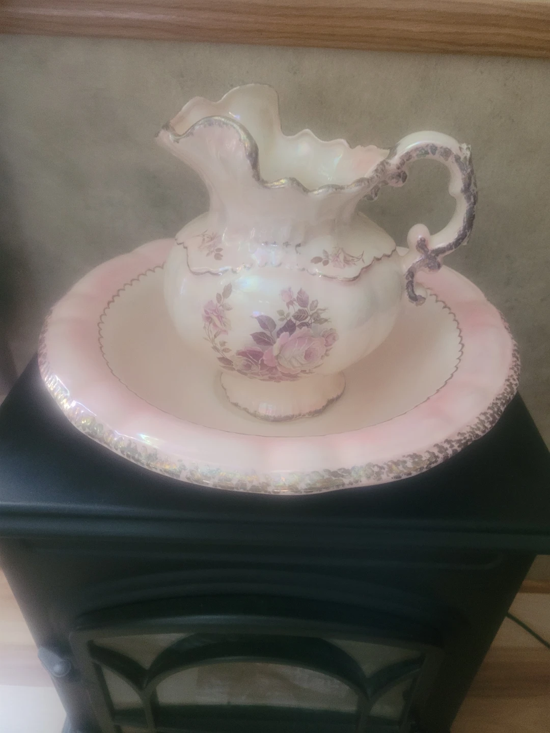 Joyce Ceramics Pitcher and Bowl Set
