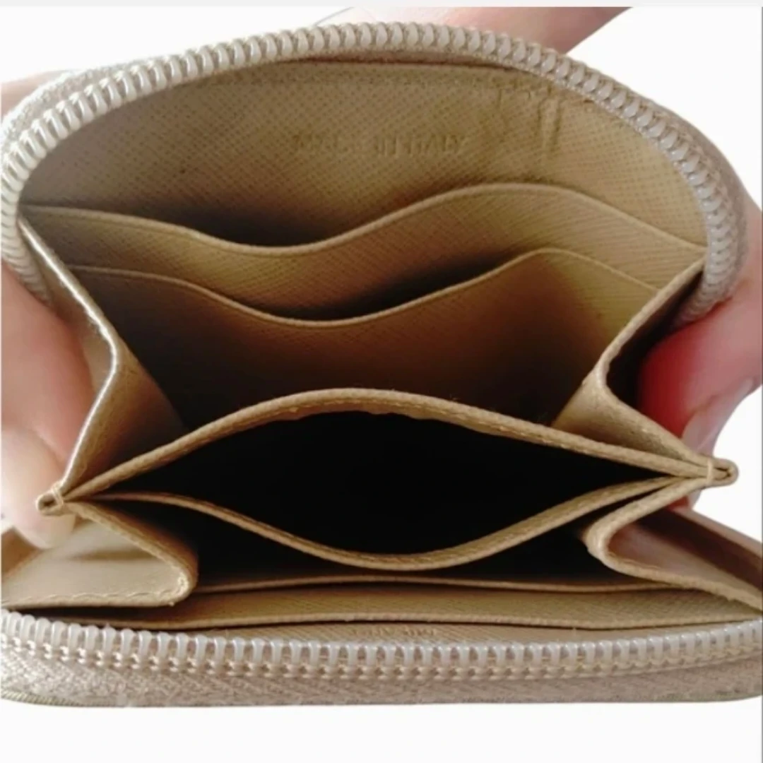 PRADA Cream Nylon Compact Zip Wallet - photo 5