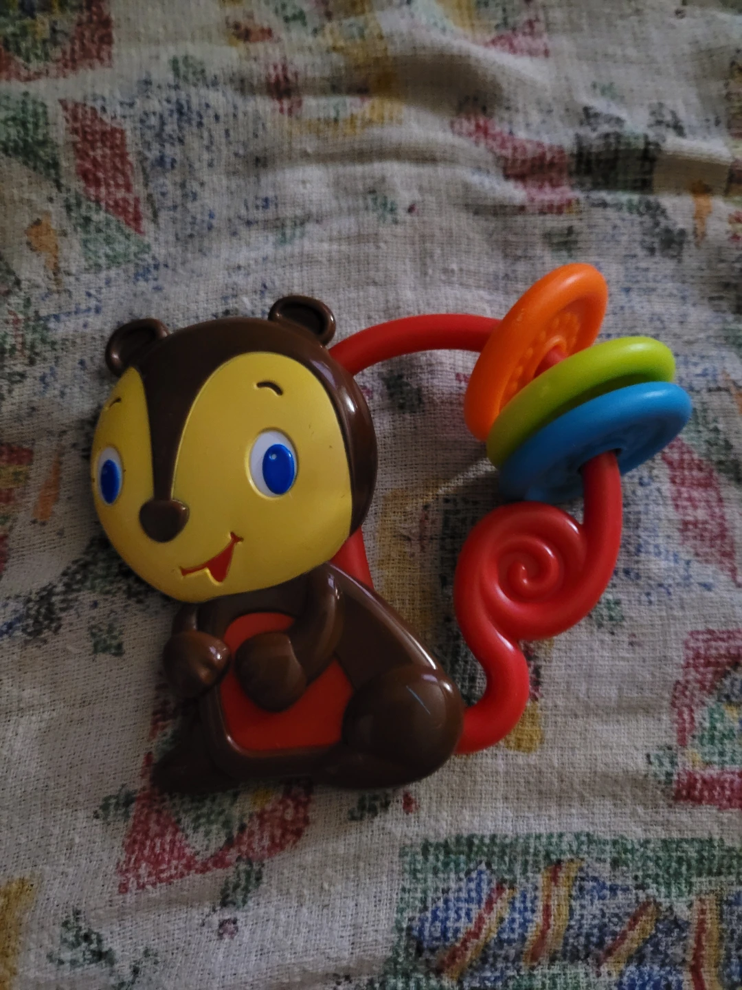 Bright Starts Squirrelin' Around rattle and teether toy,