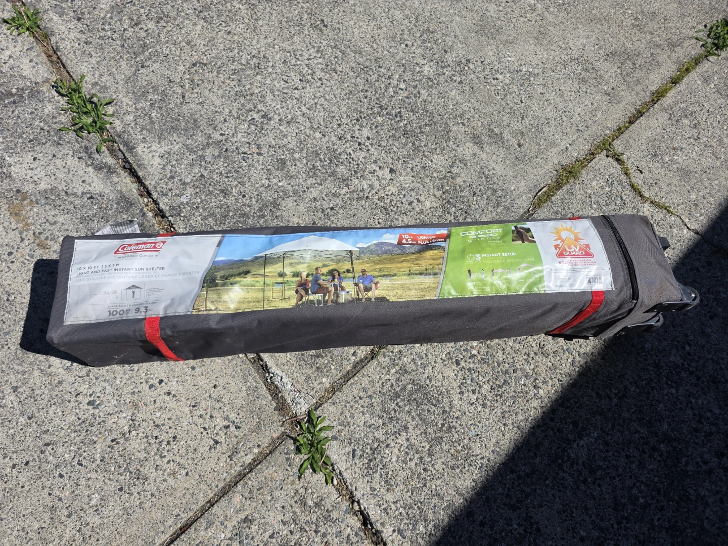 Coleman 10 x 10 ft Light and Fast Instant Sun Shelter