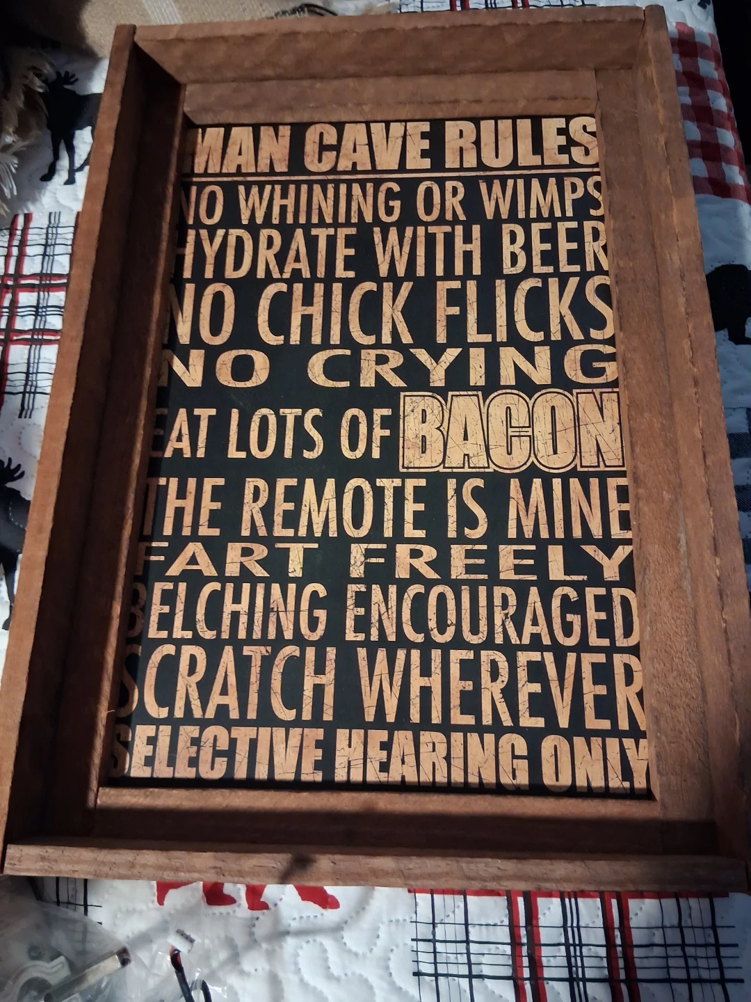 Man Cave Rules Sign